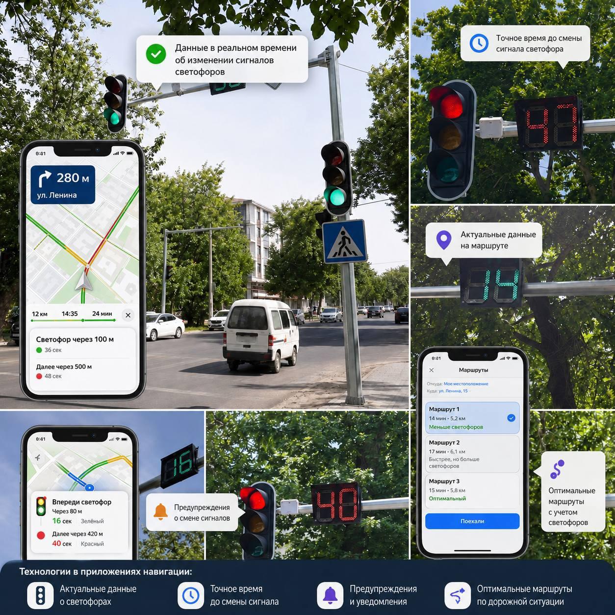 Toshkent navigatsiya tizimlarida svetofor taymerlari aks ettirilmoqda